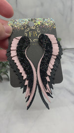 Baby Pink Angel Wing Earrings