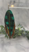Peacock Fringe Earrings