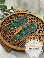 Peacock Fringe Earrings