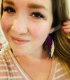 Glimmer 4 layer Feather Earrings