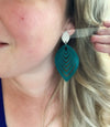 Weathered Teal Cleopatra Earring